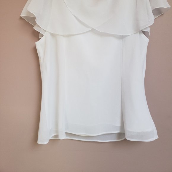 Jessica White Sleeveless Top - Picture 5 of 7